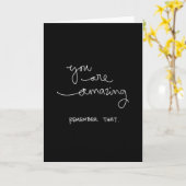 CARTE VOUS ÊTES EXTRAORDINAIRE RAPPELEZ-VOUS QUE COMPLIM (Fleur jaune)