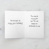 CARTE VOUS ÊTES EXTRAORDINAIRES POUR MOI À 50 ANS ! (Intérieur)