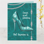 Carte Vous êtes fabuleux soutien Turquoise au cancer de  (Fleur jaune)