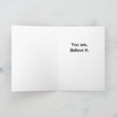 Carte Vous Êtes Forts - Art Inspirationnel Motivationnel (Intérieur)