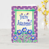 Carte Vous êtes génial (Fleur jaune)