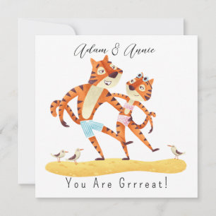 Carte Vous êtes Grand Tigre Customisé Cadeau Lui