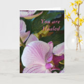 Carte Vous êtes guéri (Fleur jaune)