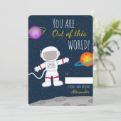 Carte Vous êtes hors de ce monde Valentines classe (Debout devant)