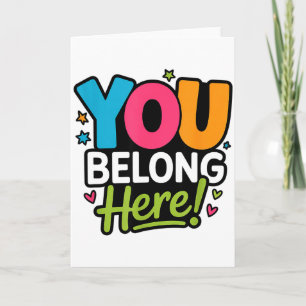Carte Vous êtes ici Coloré Positivité Inclusive Gentil