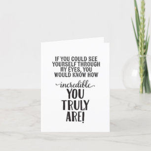 CARTE VOUS ÊTES **INCROYABLE** ÊTES MA VALENTINE ?