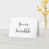 Carte Vous êtes Incroyable, Message Inspirant (Fleur jaune)