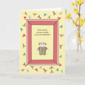 Carte Vous êtes inestimable - Anniversaire (Fleur jaune)