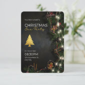 Carte Vous êtes invité à Noël Soirée Salutation (Debout devant)