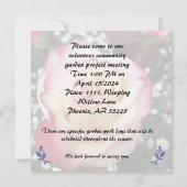 Carte Vous êtes invité, Blushing Rose Card (Dos)