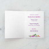 Carte Vous êtes invités, Mesdames, Fleurs dans la boîte (Intérieur)