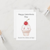 Carte Vous êtes la cerise sur le gâteau ! – Joyeuse Sain (Devant/Arrière en situation)