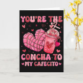 Carte Vous êtes la Concha de mon Cafecito, Concha espagn (Fleur jaune)