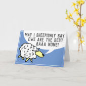 Carte Vous Êtes La Meilleure Barre Aucun - Jeu De Mouton (Fleur jaune)