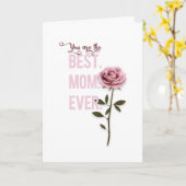 Carte Vous êtes la meilleure maman que le jour de la fêt (Fleur jaune)