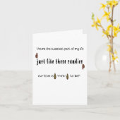 Carte Vous êtes la partie la plus douce de ma vie (Fleur jaune)