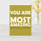 Carte Vous êtes la personne la plus extraordinaire que (Fleur jaune)