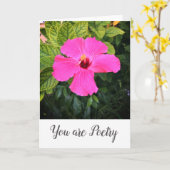 Carte Vous êtes la poésie (Fleur jaune)