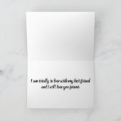 CARTE VOUS ÊTES *L'AMOUR DE MA VIE* & * MON MEILLEUR AMI (Intérieur)