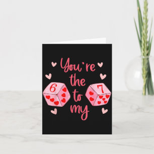 Carte Vous êtes le 6 de mon 7 drôle de la Saint-Valentin
