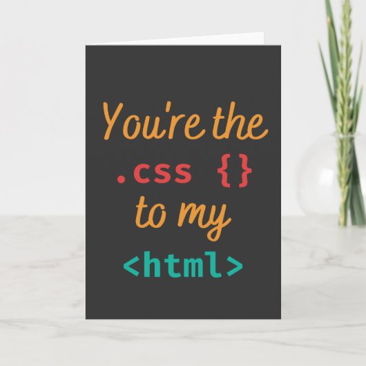 CARTE VOUS ÊTES LE CSS DE MON HTML - WEB DEV PUN (Devant)
