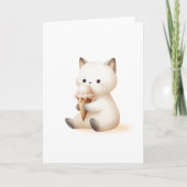 Carte Vous êtes le Kitten le plus sucré avec un cône de (Devant)