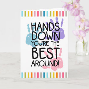 Carte vous êtes le meilleur autour de l'enseignant