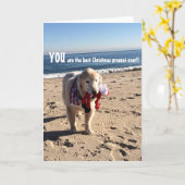 Carte Vous êtes le meilleur cadeau de Noël qui soit - (Fleur jaune)