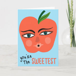 Carte VOUS ÊTES LE MEILLEUR Fruit À La Pomme Whimsical