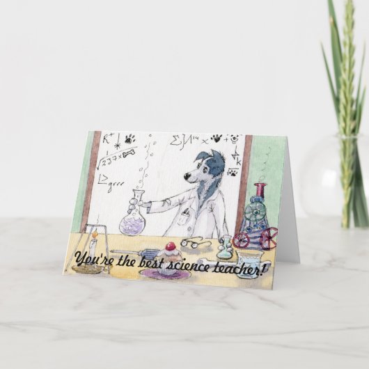 Carte Vous êtes le meilleur professeur de sciences - Car (Devant)