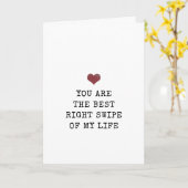 Carte Vous êtes le meilleur swipe droit de ma vie Saint- (Fleur jaune)