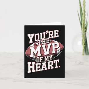 Carte Vous êtes le Mvp de mon coeur Football Sports Vale