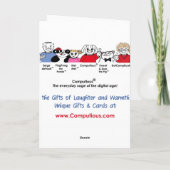 Carte Vous êtes le numéro un avec moi - anniversaire (Dos)