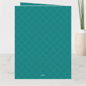 Carte Vous êtes le soutien Turquoise Cool contre le canc (Dos)