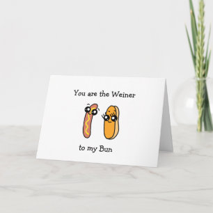 Carte Vous êtes le Weiner à mon Pain, Saint-Valentin