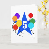 Carte Vous êtes les 5èmes T-shirts et cadeaux (Fleur jaune)