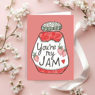 Carte VOUS ÊTES MA Fraise JAM Illustration Personnalisat