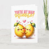 Carte Vous êtes ma grande Squeeze de mignons citrons Sai (Devant)