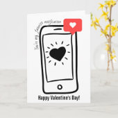 Carte Vous êtes ma notification préférée pour la Saint-V (Fleur jaune)