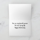 CARTE * VOUS* ÊTES MA * PERSONNE FAVORITE* "HEUREUX ANNI (Intérieur)