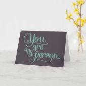 CARTE * VOUS* ÊTES MA * PERSONNE FAVORITE* "HEUREUX ANNI (Fleur jaune)