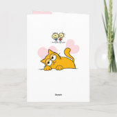 Carte Vous êtes ma personne mignonne salut de chat (Dos)