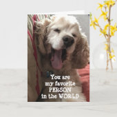 CARTE VOUS ÊTES MA PERSONNE PRÉFÉRÉE AU MONDE" (Fleur jaune)