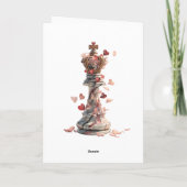Carte Vous êtes ma Reine d'Échecs pour la Saint-Valentin (Dos)