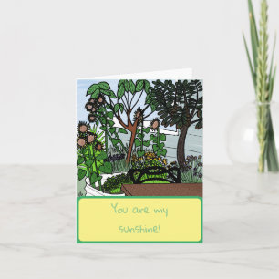 Carte Vous Êtes Ma Sunshine Garden Card