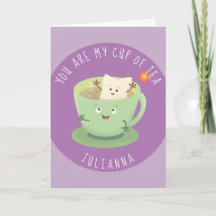 Vous êtes ma tasse de thé dessin animé valentin
