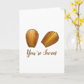 Carte Vous êtes Madeleines Douces Français Pâtisserie à  (Fleur jaune)
