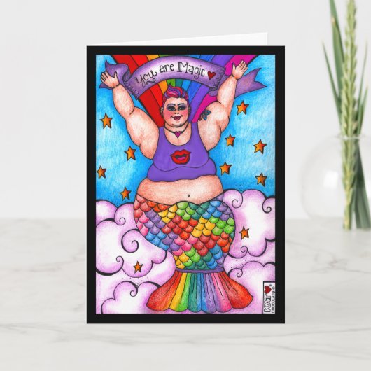 Carte Vous Êtes Magique Gras Merfolx Card (Devant)
