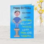 Carte Vous êtes merveilleux ! (Fleur jaune)