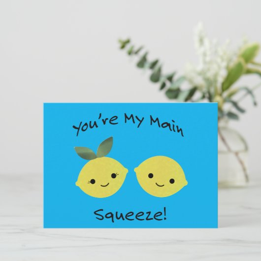 Carte Vous êtes Mes citrons de Squeeze (Debout devant)